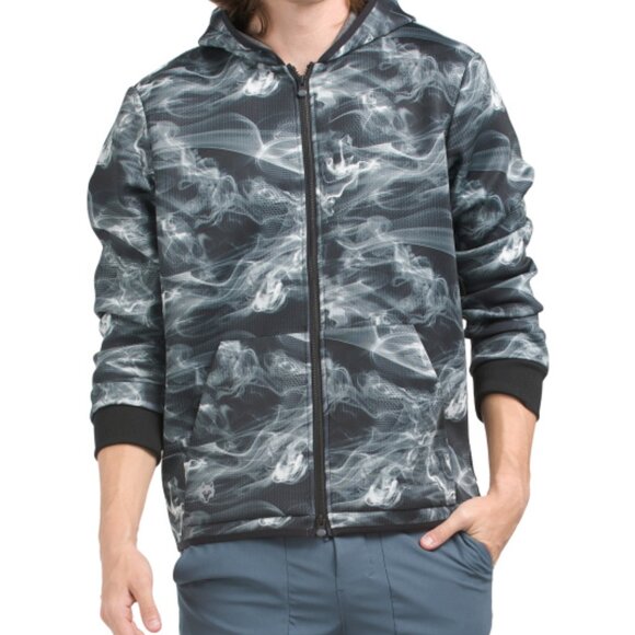 NEW GREYSON Ghost Dancer Smoke Full Zip Performance Hoodie 563TN - Picture 1 of 3